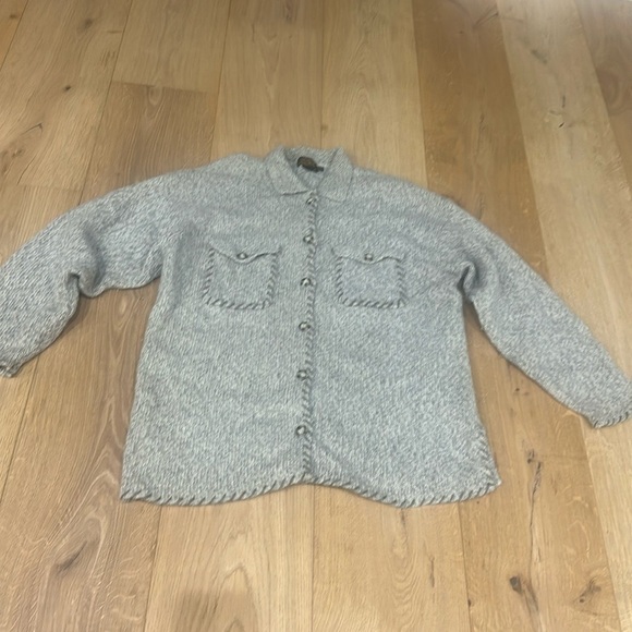 Eddie Bauer gray button wool cardigan XL - Picture 1 of 6